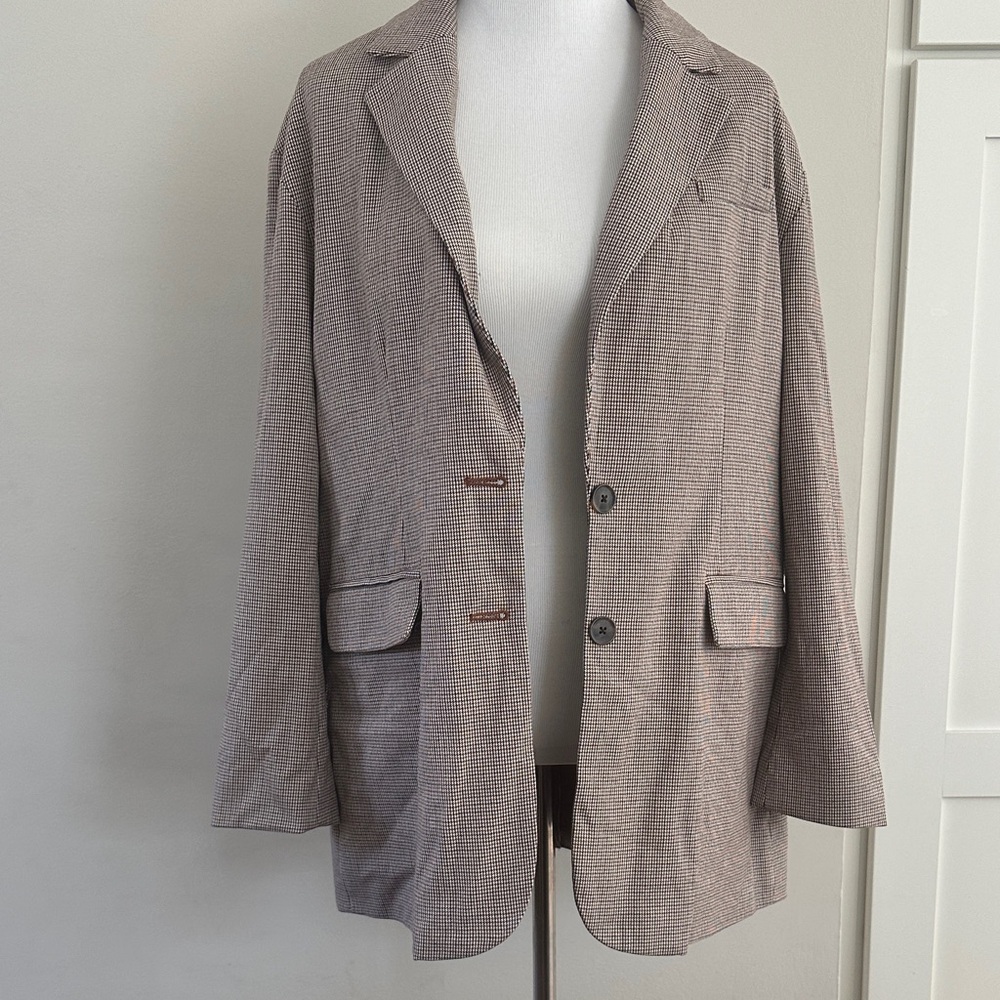 a new day Women's Brown Blazer Jacket